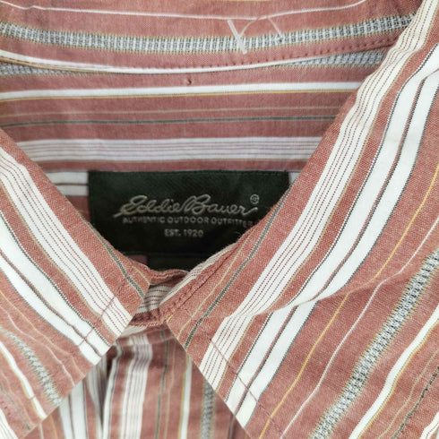 エディーバウアー Eddie Bauer ストライプ レギュラーカラーシャツ メンズ import:XL