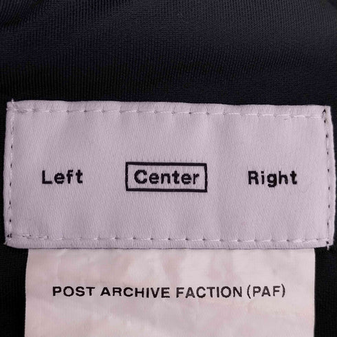 ポストアーカイブファクション POST ARCHIVE FACTION 5.0 HOODIE CENTER BLACK ジップパーカー メンズ JPN:L