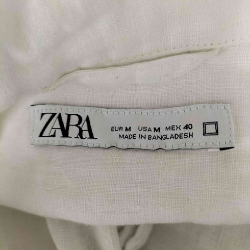 ザラ ZARA リネンS/S 開襟シャツ メンズ JPN:M