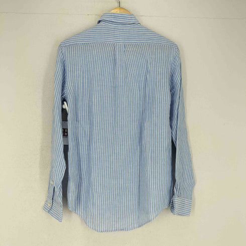 ラルフローレン RALPH LAUREN リネンボタンダウンストライプL/S シャツ メンズ JPN:XS
