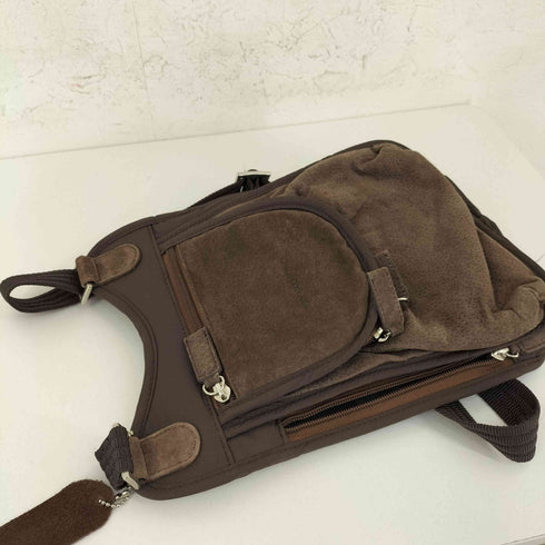 ヴァレンティノ Valentino Van Valentino スウェードコンビ ナイロンショルダーバッグ メンズ