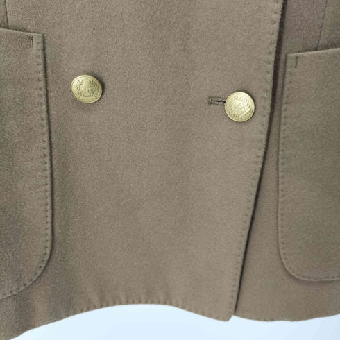 クリスチャンディオール Christian Dior SPORTS 90S オールド Old 金ボタン ダブルテーラードジャケット 胸ワッペン エンブレム CDロゴ レディース import:S