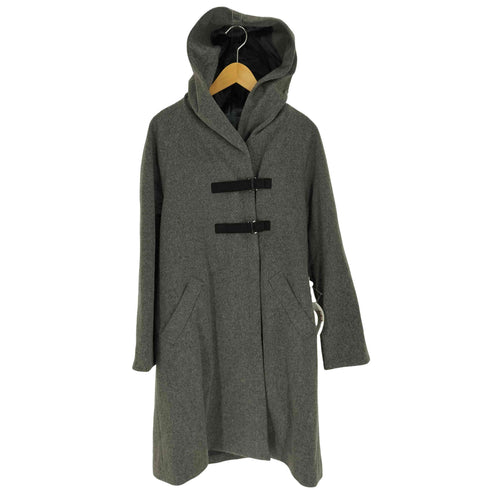 ギャバジンケーティー Gabardine K.T カシミヤ 混 ナイロン ウール フーデッド フック コート レディース 9
