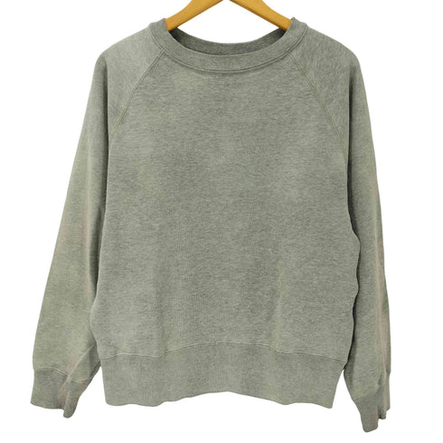 ビームス BEAMS 23AW FUTURE ARCHIVE DAMAGE SWEAT CREW 短丈 ボックス ラグランスウェット メンズ JPN:M