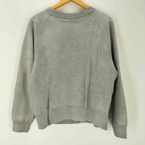 ビームス BEAMS 23AW FUTURE ARCHIVE DAMAGE SWEAT CREW 短丈 ボックス ラグランスウェット メンズ JPN:M