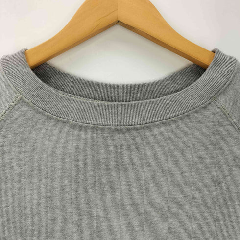 ビームス BEAMS 23AW FUTURE ARCHIVE DAMAGE SWEAT CREW 短丈 ボックス ラグランスウェット メンズ JPN:M