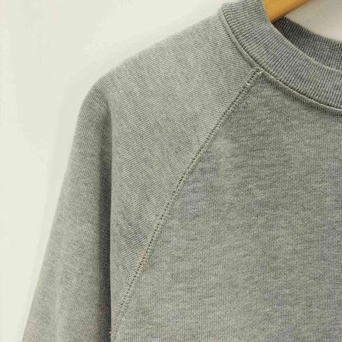 ビームス BEAMS 23AW FUTURE ARCHIVE DAMAGE SWEAT CREW 短丈 ボックス ラグランスウェット メンズ JPN:M