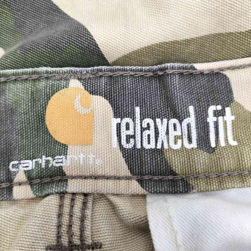 カーハート Carhartt relaxed fit カモ柄カーゴパンツ メンズ 34/32