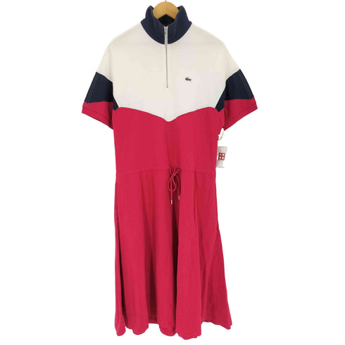 ラコステ LACOSTE マルチカラー ハーフジップ ドレスワンピース レディース FR:36