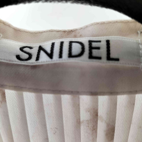 スナイデル snidel プリーツロングワンピース 総柄 ノースリーブ レディース JPN:0