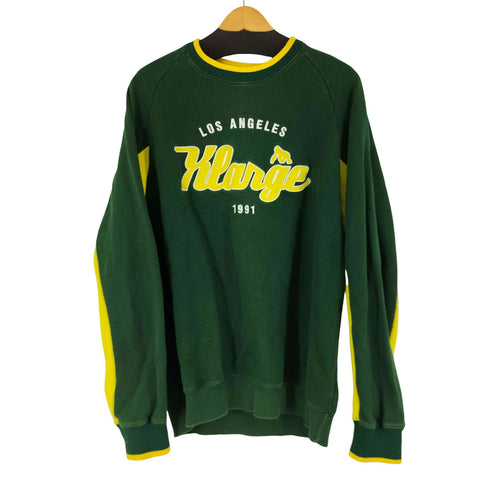 エクストララージ XLARGE TEAM LOGO 2TONE CREWNECK SWEAT メンズ JPN:L