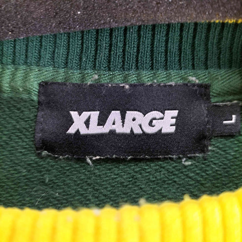 エクストララージ XLARGE TEAM LOGO 2TONE CREWNECK SWEAT メンズ JPN:L