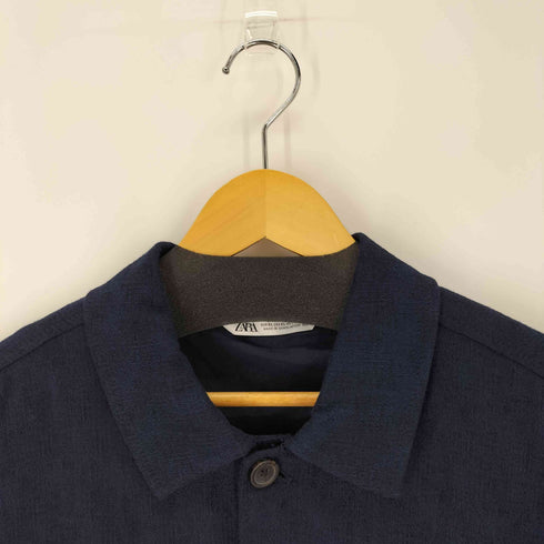 ザラ ZARA CPOシャツブルゾン 総柄 メンズ XL