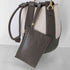 ザラ ZARA COMBINATION TOTE BAG キャンバス切替巾着バッグ レディース M