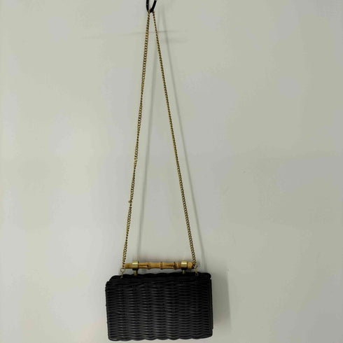 ザラ ZARA WOVEN BOX BAG ブレイズミノディエール ショルダーバック かごバッグ レディース M