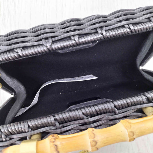 ザラ ZARA WOVEN BOX BAG ブレイズミノディエール ショルダーバック かごバッグ レディース M
