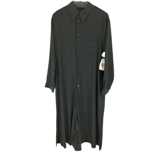 グラウンドワイ Ground Y CREPE de CHINE LEFT FRONT DRAPED DRESS SHIRT メンズ 3