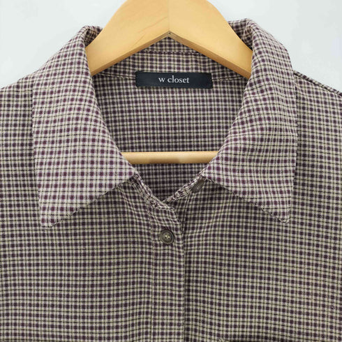 ダブルクローゼット w closet オーバーサイズシャツ レディース