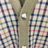 ダックス DAKS デザイン切替ウールチェックカーディガン メンズ JPN:M