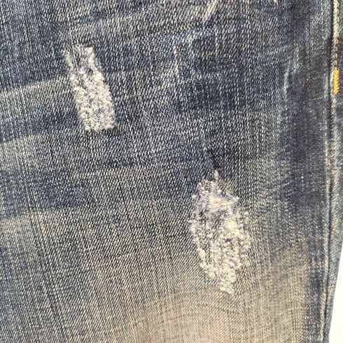 アルマーニエクスチェンジ ARMANI EXCHANGE 雰囲気良 USA製 ローライズフレアデニムパンツ ダメージ加工 Y2K Old オールド レディース 24