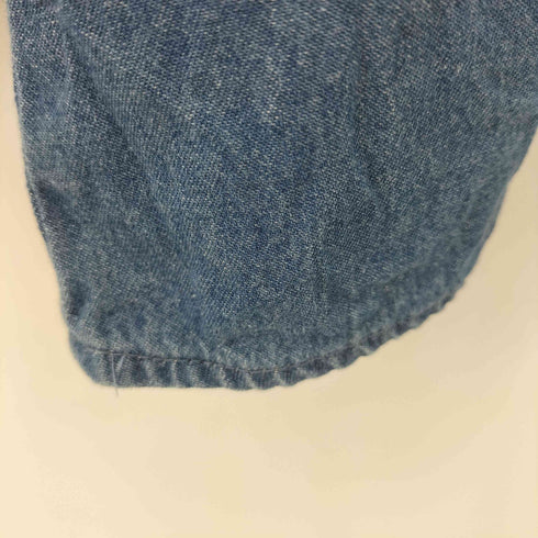 Natural vintage goa 刺繍 バンドカラーデニムシャツ レディース F