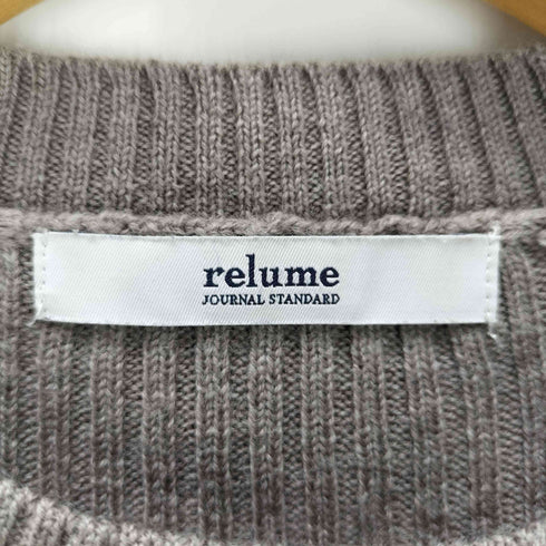 ジャーナルスタンダードレリューム JOURNAL STANDARD relume CASHFEEL クルーネックプルオーバー レディース FREE