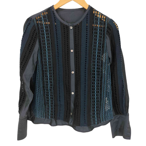 エボニー EBONY Mix Lace Cardigan Shirt ミックスレースカーディガンシャツ レディース