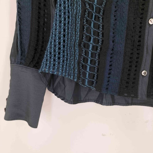 エボニー EBONY Mix Lace Cardigan Shirt ミックスレースカーディガンシャツ レディース