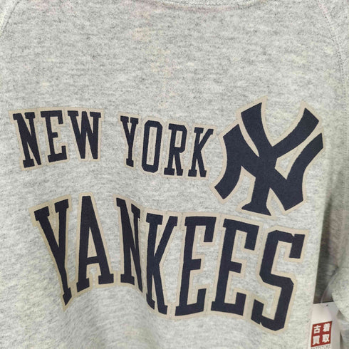 ヘインズ Hanes 80S USA製 ラグランスウェット チームロゴ 霜降りグレー メンズ import:M