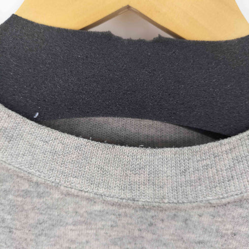 ヘインズ Hanes 80S USA製 ラグランスウェット チームロゴ 霜降りグレー メンズ import:M