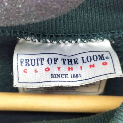 フルーツオブザルーム FRUIT OF THE LOOM 90S USA製 ラグランスウェット チームロゴ メンズ JPN:L