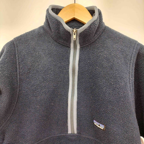 パタゴニアシンチラ PATAGONIA SYNCHILLA 00S ロゴ パッチ ハーフジップ フリース レディース import:S