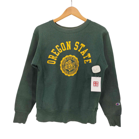 チャンピオン Champion USA製 復刻 単色タグ RW カレッジプリント スウェット トレーナー レディース import:M
