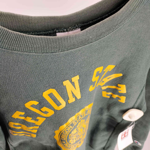 チャンピオン Champion USA製 復刻 単色タグ RW カレッジプリント スウェット トレーナー レディース import:M
