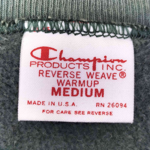 チャンピオン Champion USA製 復刻 単色タグ RW カレッジプリント スウェット トレーナー レディース import:M