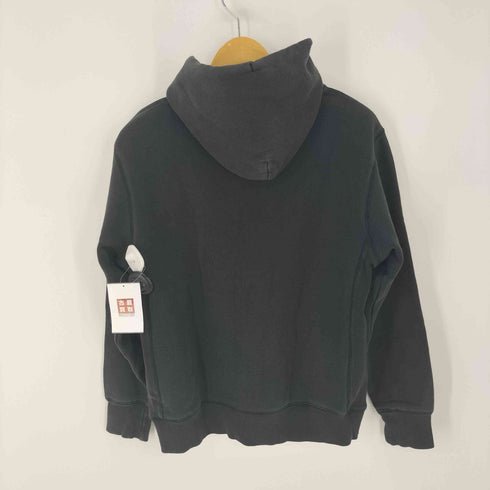 ステューシー Stussy 90S 紺タグ Old STUSSY オールドステューシー NYC プルオーバーパーカー フェードブラック ワッペン 前Vガゼット メンズ JPN:M