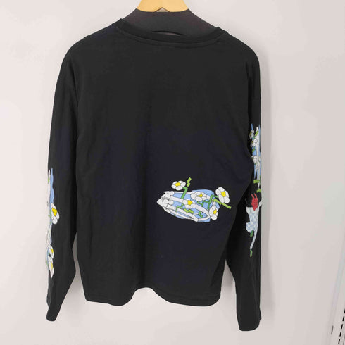 プリントL/S TEE 袖プリント 韓国 ストリート メンズ JPN:L
