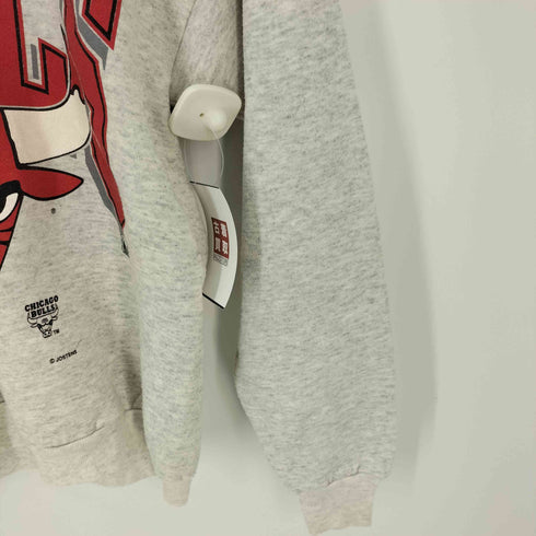 エヌビーエー NBA JOSTENS SPORTSWEAR 90S USA製 クルーネックスウェット チームロゴ 霜降りグレー メンズ JPN:M