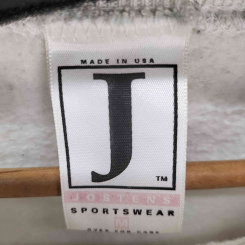 エヌビーエー NBA JOSTENS SPORTSWEAR 90S USA製 クルーネックスウェット チームロゴ 霜降りグレー メンズ JPN:M