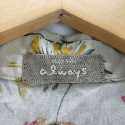 always 花柄 シャツワンピース レディース