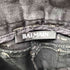 バルマンパリ BALMAIN PARIS バイカーデニムパンツ ブラックデニム バイカーパンツ 裾ジップ 金ジップ レディース JPN:34