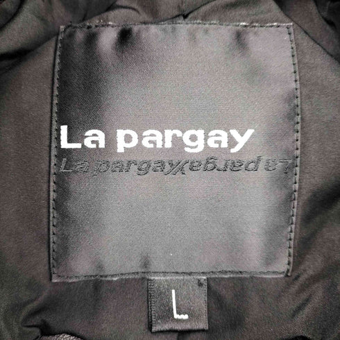 La pargay フロントベルト レザーダウンコート レディース L