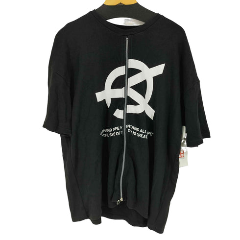 オーワイ OY アンバランスロゴ ジッパーtシャツ メンズ