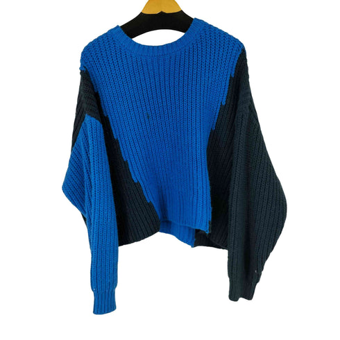 ザラ ZARA Royal Blue Navy Sweater メンズ L