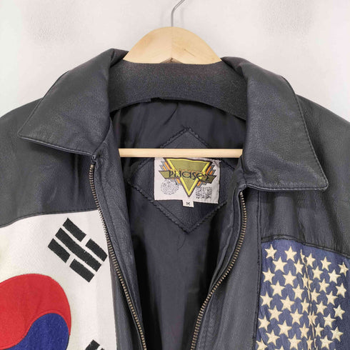 phase2 世界国旗 レザーパッチ レザーブルゾン メンズ JPN:M