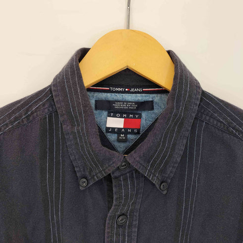 トミージーンズ tommy jeans 00s ステッチボタンダウン長袖シャツ メンズ import:M