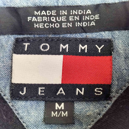 トミージーンズ tommy jeans 00s ステッチボタンダウン長袖シャツ メンズ import:M