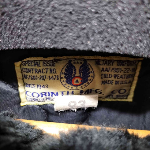コリンスマニファクチュア CORINTH MFG CO. 90S USA製 N2-B フライトジャケット ゴールド Gold メンズ JPN:L