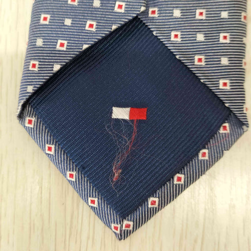 トミーヒルフィガー TOMMY HILFIGER 総柄シルクネクタイ メンズ