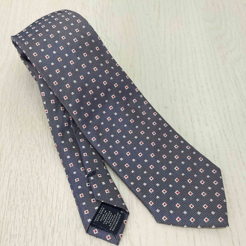 トミーヒルフィガー TOMMY HILFIGER 総柄シルクネクタイ メンズ